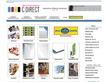 Tablet Screenshot of cdirect-imprimerie.fr